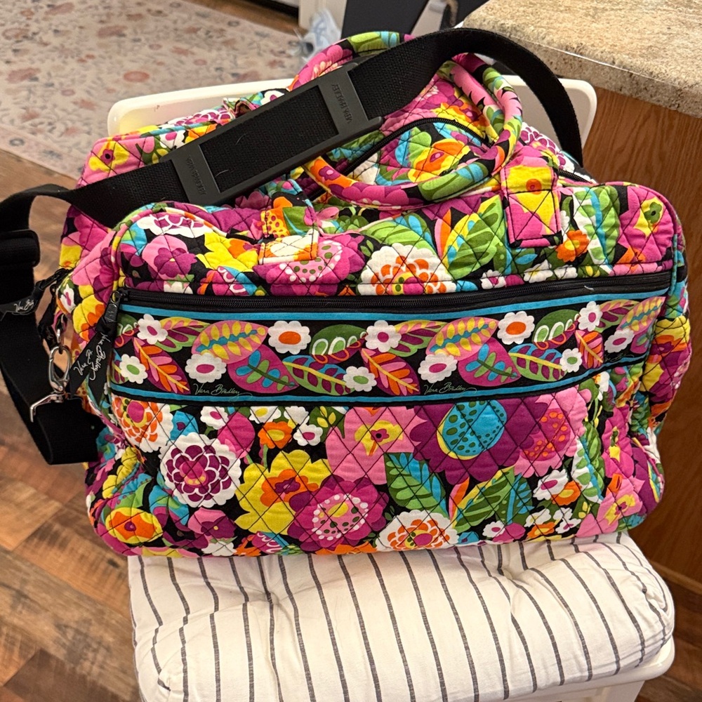 Vera Bradley Multicolor Floral Quilted Travel Bag